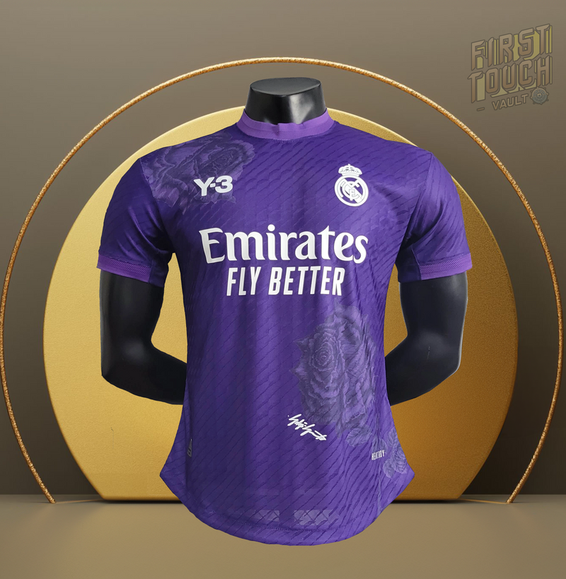 23/24 Real Madrid Y3 Black/Purple/Orange Player Version Jersey